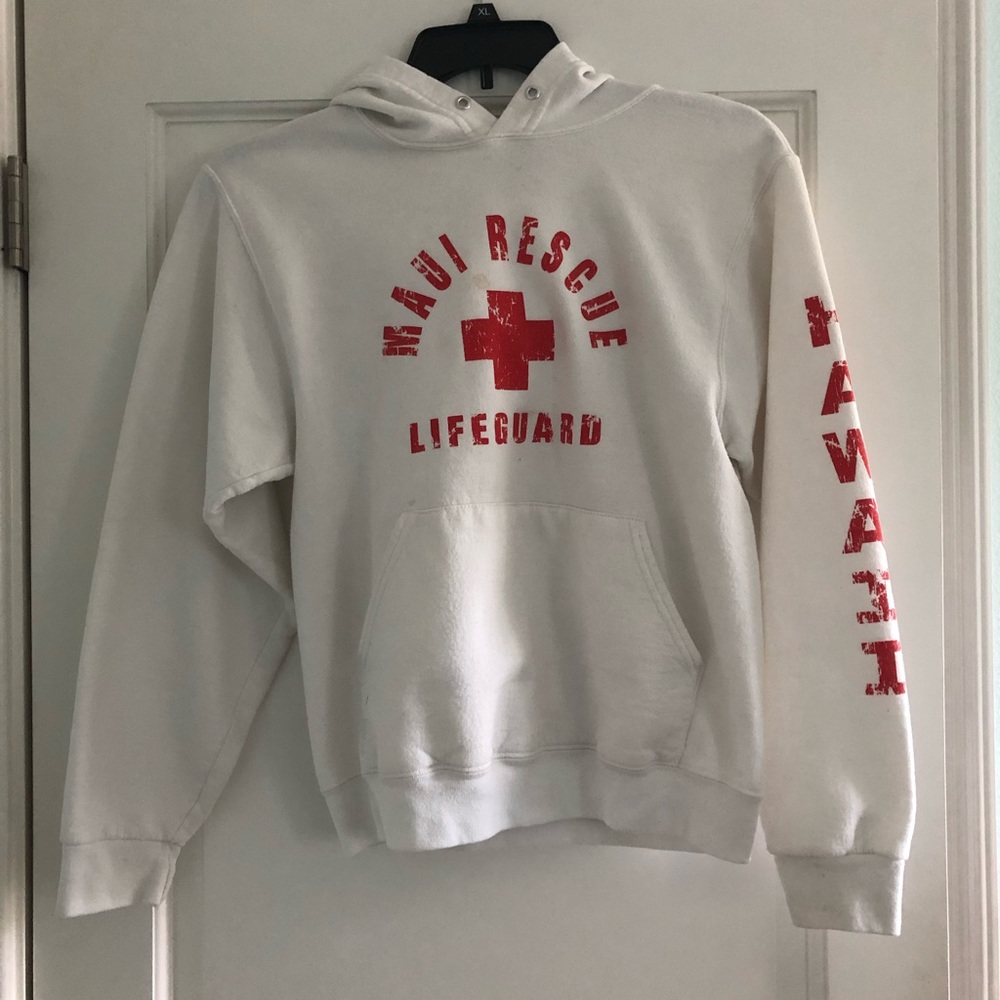 White Hawaii hoodie